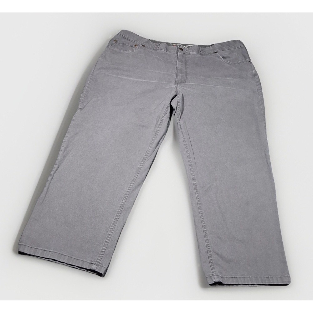 Harbor Bay Continuos Comfort Waistband Relaxed Fit Jeans W 46 L 28 Gray